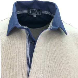 POLO UOMO COSTA Beige Collo Jeans