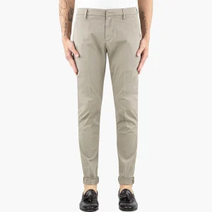Pantalone DONDUP Gaubert in Gabardina Leggera Stretch Castoro