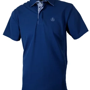 Piquet Uomo Blu navy Collo in Tinta