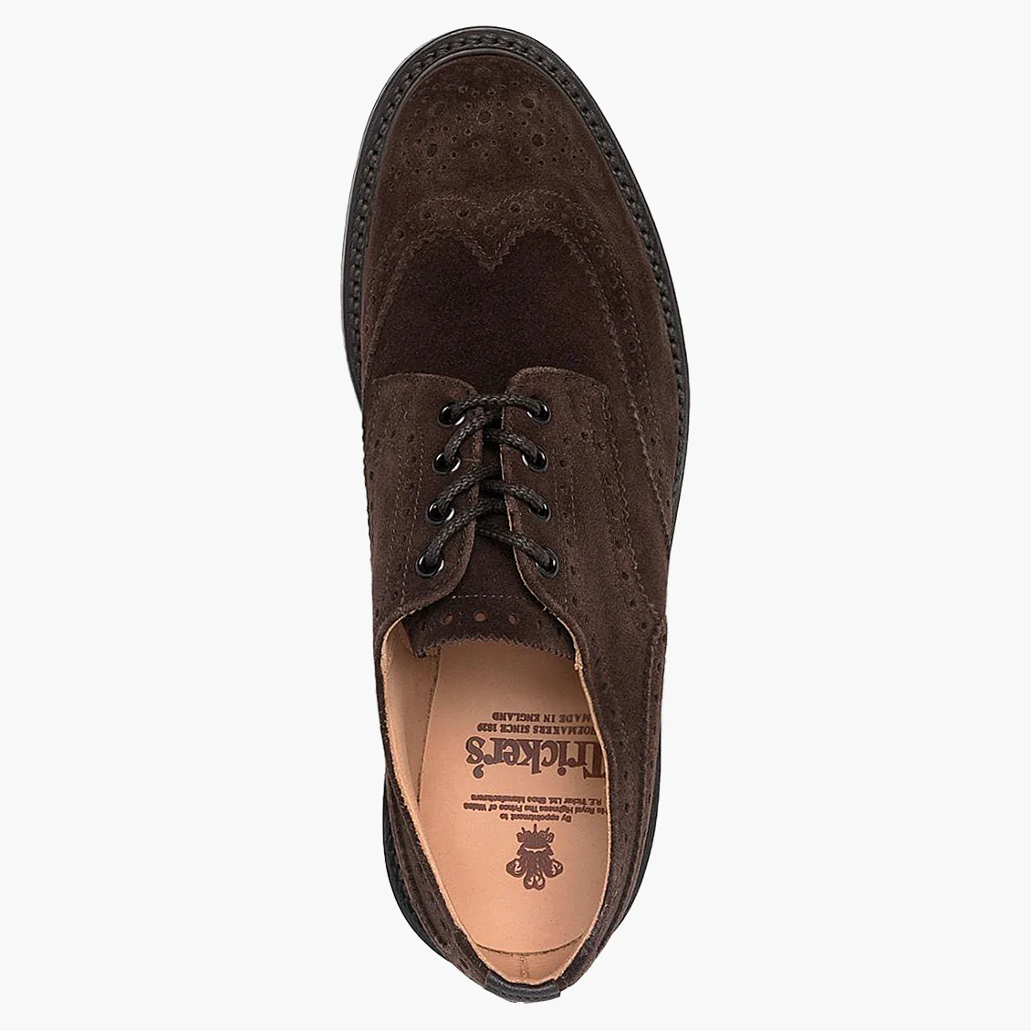 Scarpa TRICKER'S Bourton Country Shoe in Pelle Suede Testa di Moro - immagine 3