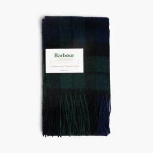Sciarpa BARBOUR in Lambswool e Cashmere Check Tartan Black Watch