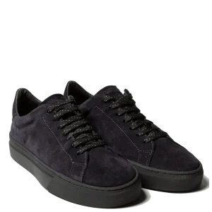 Allacciata Antica Cuoieria Camoscio Cortina Blu