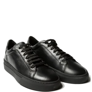 Allacciata Antica Cuoieria Pelle Panama Nero