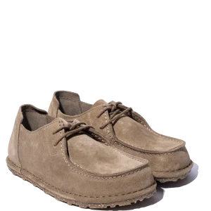 Allacciata Birkenstock Utti Lace Camoscio Gray Taupe