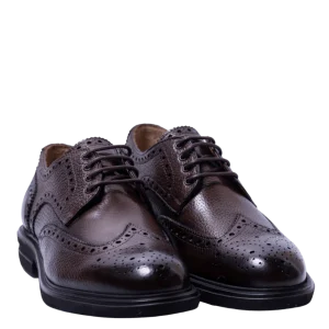 Allacciata Brecos Coda Di Rondine Pelle Marrone