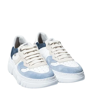 Allacciata Callaghan Baccara Pelle Bianco/Pesca/Cielo