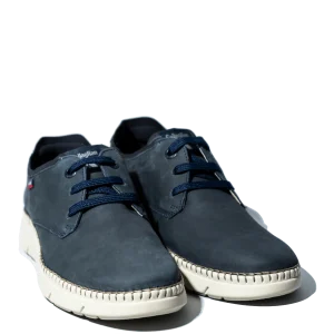 Allacciata Callaghan Circolare Pelle Nabuck Blu