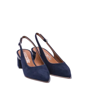 Slingback Le Gazzelle Camoscio Abiss