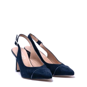 Slingback Savorè Camoscio Blu