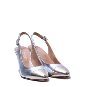 Slingback Savorè Pelle Manila Argento-Oro