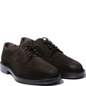 Classica Allacciata Derby Triver Flight Camoscio Coda Di Rondine Mocca