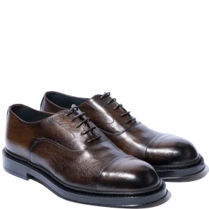 Allacciata F.lli Rennella Pelle Bottalata Marrone