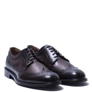 Classica Allacciata Jerold Wilton Derby Pelle Coda Di Rondine Butter Testa Di Moro