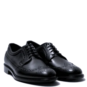 Classica Allacciata Jerold Wilton Derby Pelle Butter Coda Di Rondine Nero