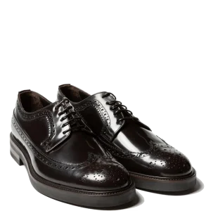 Classica Allacciata Jerold Wilton Pelle Dover Coda Di Rondine Bordeaux Scuro