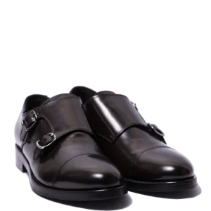 Classica Doppia Fibbia Jerold Wilton Vitello Testa Di Moro Triplo Cuoio