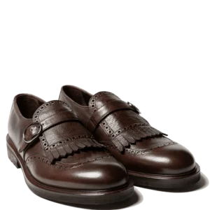 Classica Fibbia e Frangia Jerold Wilton Pelle Grained Cocco