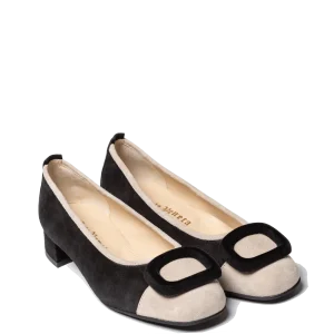 Décolleté Arte Veneta Camoscio Nero/Beige