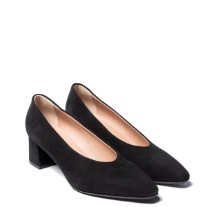 Décolleté La Sellerie Camoscio Nero