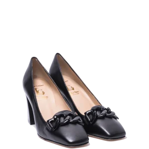 Décolleté Luca Grossi Catena Pelle Monte Nero