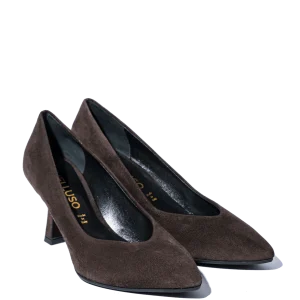 Décolleté Melluso Linda Camoscio Moro