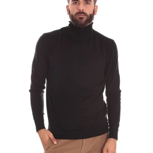Maglione Collo Alto Mk390008 Nero