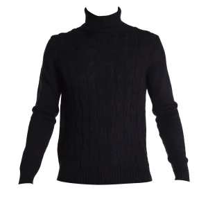 Maglione Collo Alto Mk590027 Blu