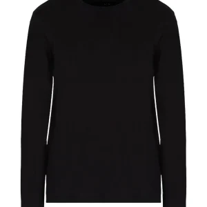 T-shirt a Maniche Lunghe T-shirt in cotone Pima a maniche lunghe 8NZM77 Black