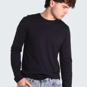 T-shirt a Maniche Lunghe T-shirt in cotone Pima a maniche lunghe 8NZM77 Navy