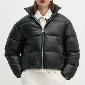 Giubbotto Bomber Faux Leather Short P J20J224111 CK Black