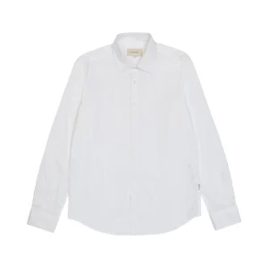 Camicia a Maniche Lunghe Collo Piccolo GL070DA-F24 White