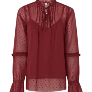 Camicia a Maniche Lunghe Odette PL304944 Burnt Red