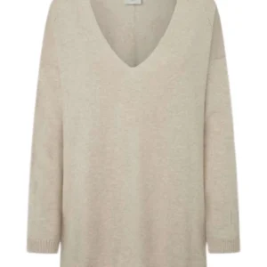 Cardigan Isela V-Neck PL702220 Light Beige