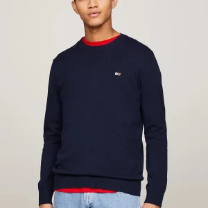 Maglione Girocollo Tjm Slim Essential L DM0DM18895 Dark Night Navy