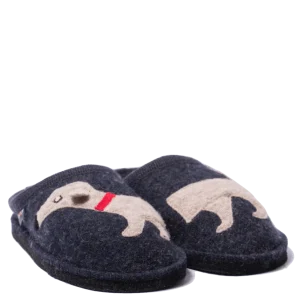 Pantofola Haflinger Flair Dackel Blu