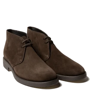 Polacchino Antica Cuoieria Due Fori Camoscio Velour Marrone