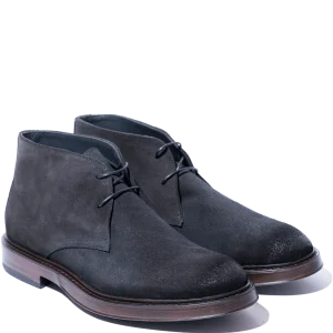 Polacchino F. Rennella Due Fori Camoscio Ingrassato Blu