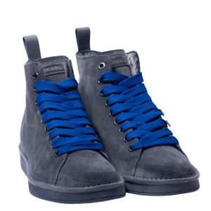 Polacchino Pànchic Suede Faux Fur Anthracite Electric Blue ULTIMO NUMERO: 41