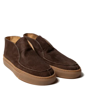 Polacchino Senza Lacci Antica Cuoieria Camoscio Amalfi Marrone