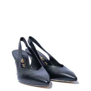 Slingback Melluso Cuore Pelle Nero
