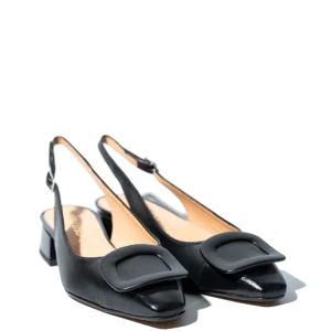Slingback Melluso Vanessa Pelle Nero