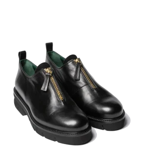 Slip-On Le Gazzelle Cerniera Pelle Nero