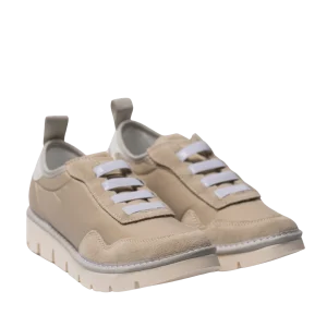 Slip-On Pànchic Nylon e Suede Light Grey