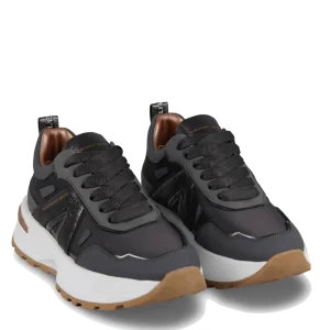 Sneaker Alexander Smith Liverpool Pelle e Nylon Dark Smoke