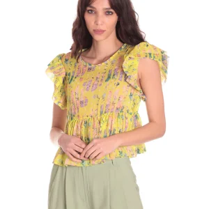 Camicia Gpp23408bl Flowall Yellow