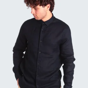 Camicia A Maniche Lunghe 8nzc50 Navy