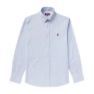 Camicia A Maniche Lunghe 10msh200-02611 Light Navy