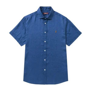 Camicia A Maniche Corte 10msh207-02608 Light Navy