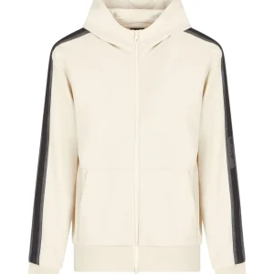 Felpa FulL-Zip Con Cappuccio 7m000142 Almond Milk