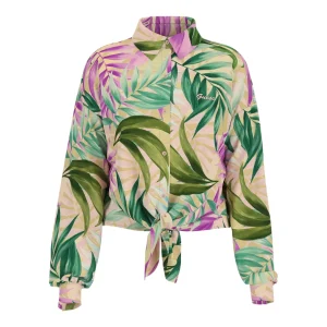 Camicia A Maniche Lunghe W5gh0i Tropical Escape Prin